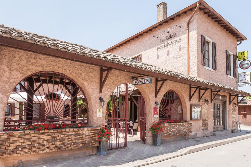 Le Relais Des Dix Crus - Logis Hotel B&B Corcelles-en-Beaujolais Buitenkant foto